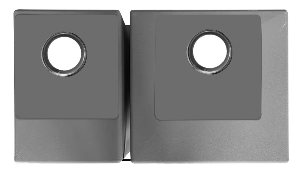 HU3219O(Black) Undermount Double Bowl Stainless Steel Sink For Kitchen