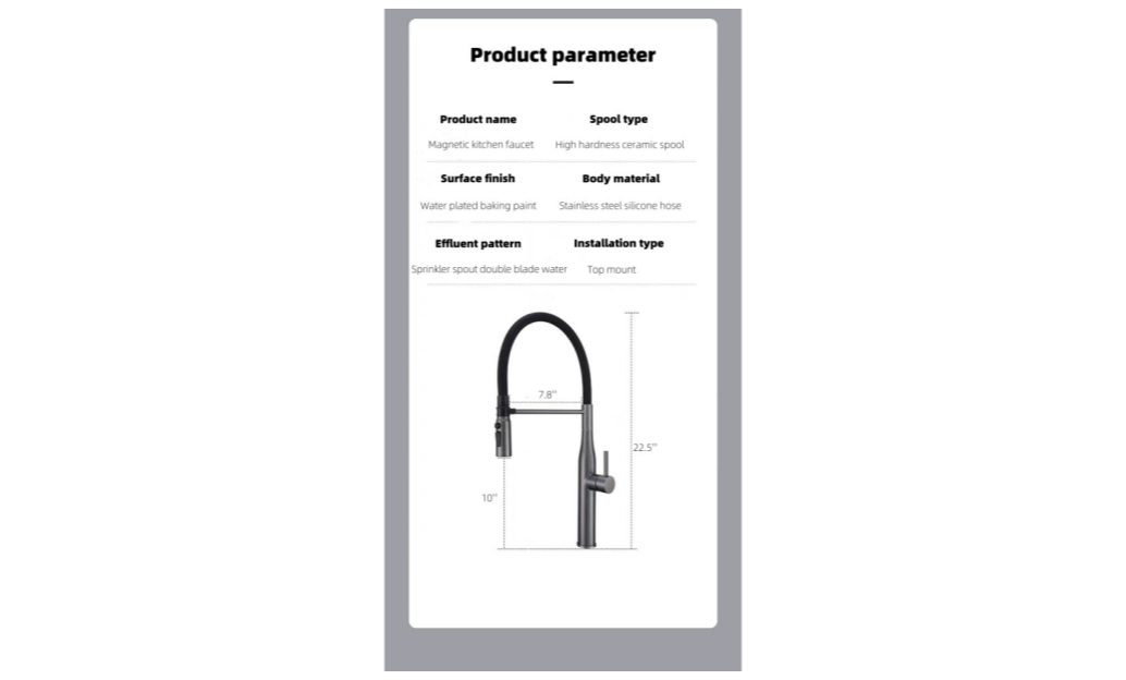 SC-01 Pull Down Stainless Steel Kitchen Faucet