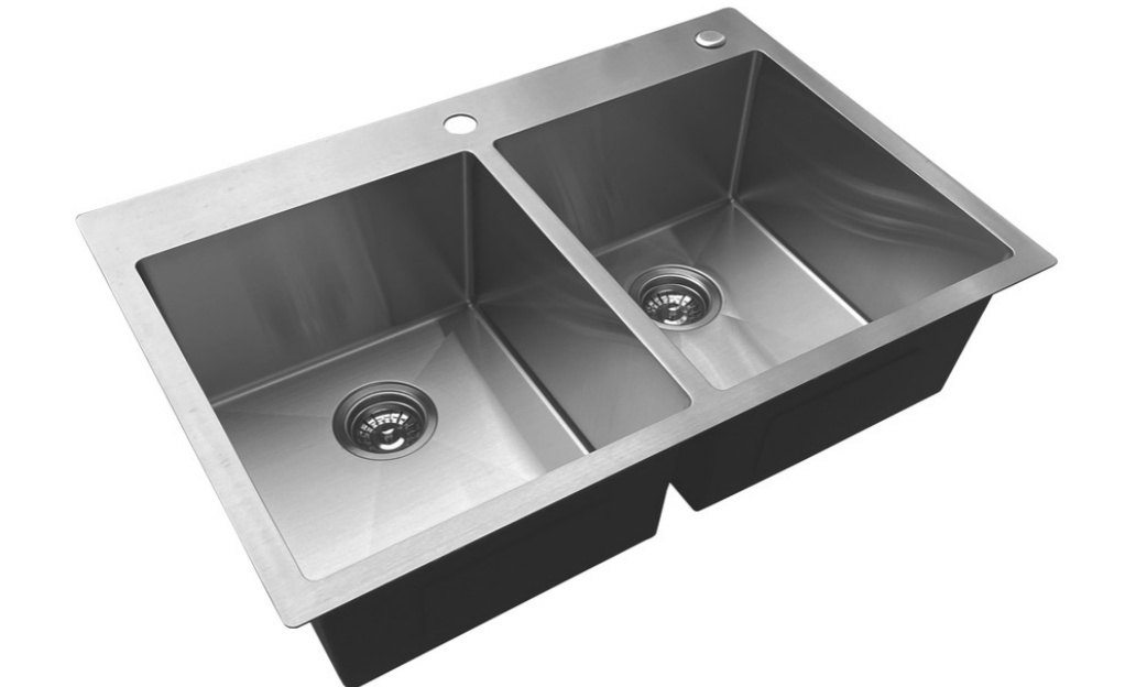 HT3322H Topmount Double Bowl Stainless Steel Sink For Kitchen