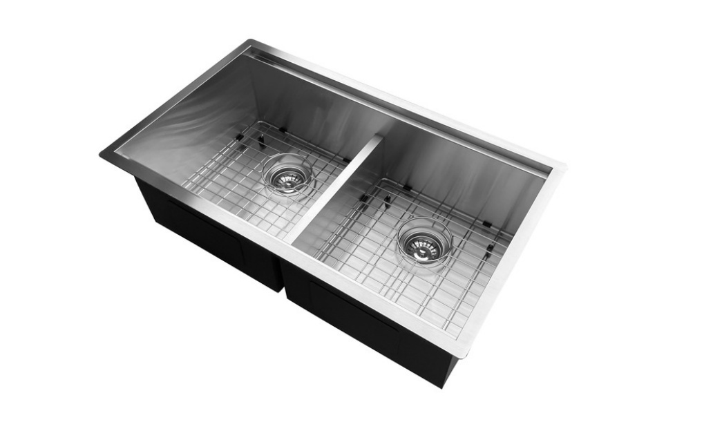 3219D Undermount Double Bowl Stainless Steel Workstation Sink For Kitchen