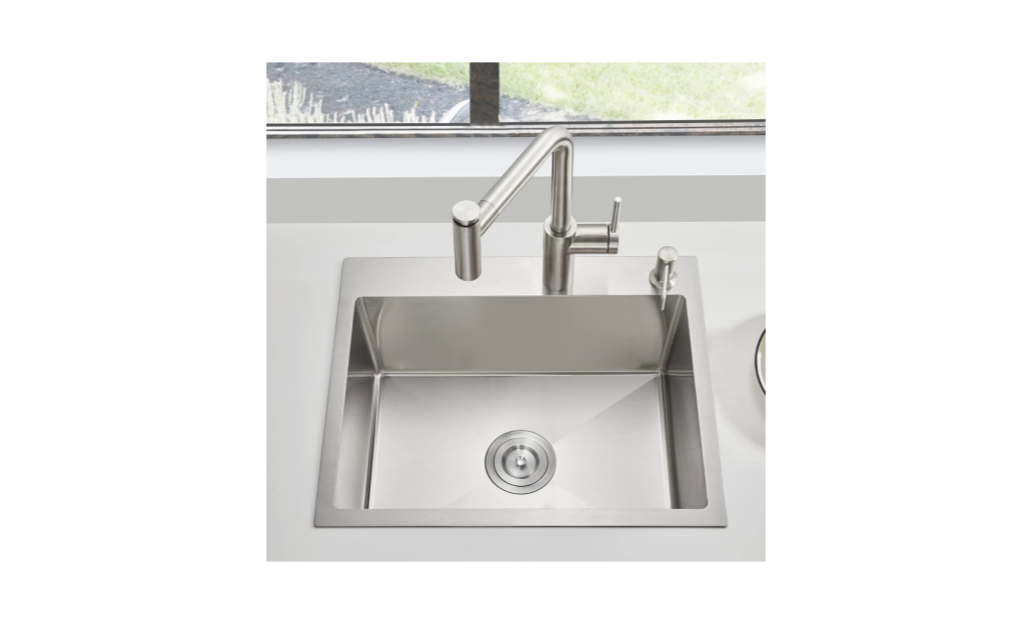 HT2020S Topmount Single Bowl Stainless Steel Sink For Kitchen