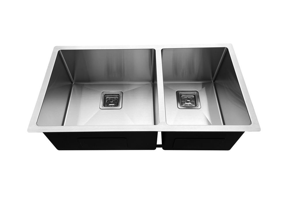 HU3318O 6040 Undermount Double Bowl Stainless Steel Sink For Kitchen