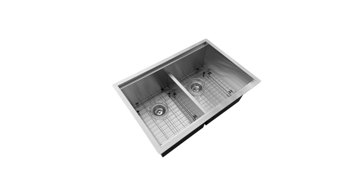 2819D Undermount Double Bowl Stainless Steel Workstation Sink For Kitchen