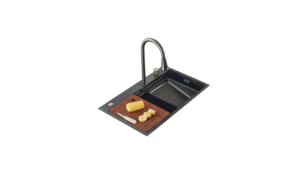 FeiYu 1st Topmount Single Bowl Stainless Steel Workstation Sink For Kitchen