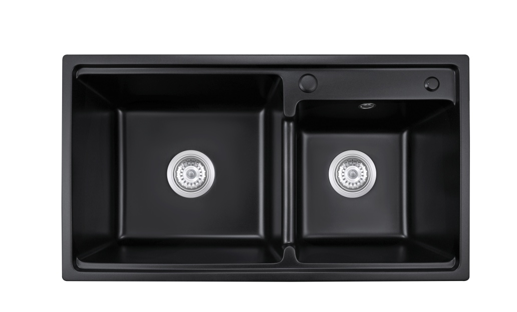 BLM-GT8045D1 Topmount Double Bowl Quartz Sink For Kitchen