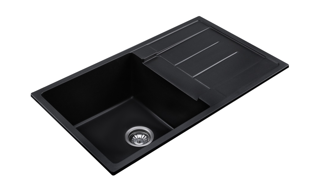 BLM-GU8650SB Undermount Single Bowl Quartz Sink With Drainboard