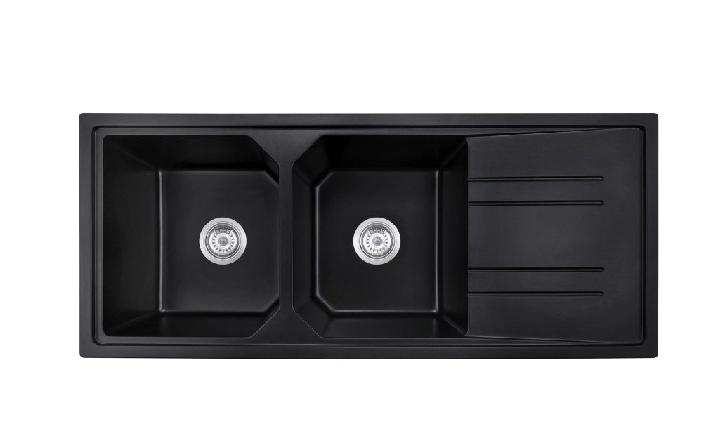 BLM-GU11751DB Undermount Double Bowl Quartz Sink For Kitchen