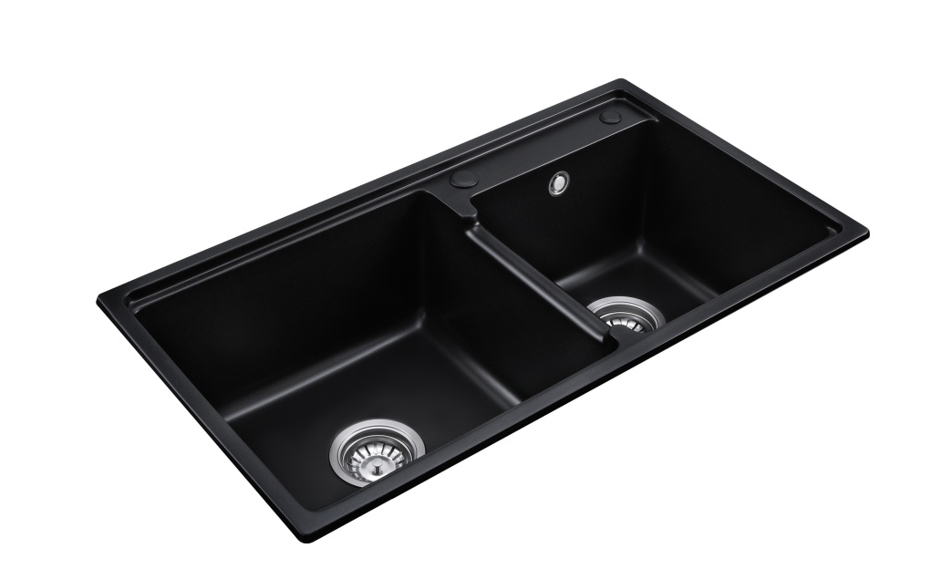 BLM-GT8045D1 Topmount Double Bowl Quartz Sink For Kitchen