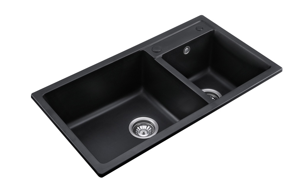 BLM-GT8145D Topmount Double Bowl Quartz Sink For Kitchen