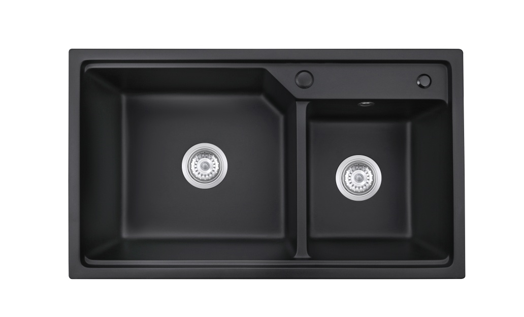 BLM-GT8047D Topmount Double Bowl Quartz Sink For Kitchen