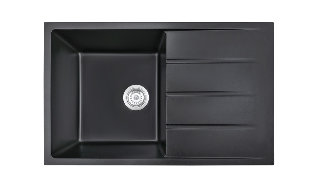 BLM-GU8050SB Undermount Single Bowl Quartz Sink With Drainboard