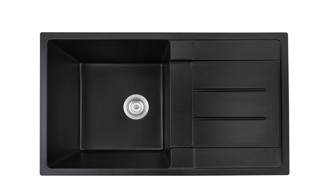 BLM-GU8650SB Undermount Single Bowl Quartz Sink With Drainboard