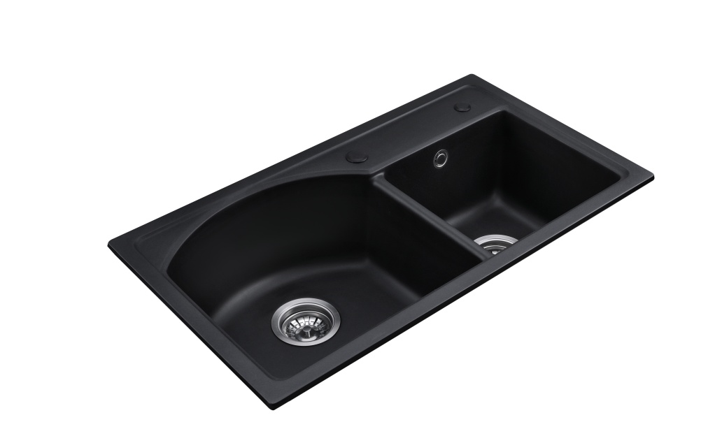 BLM-GT7844DA Topmount Double Bowl Quartz Sink For Kitchen