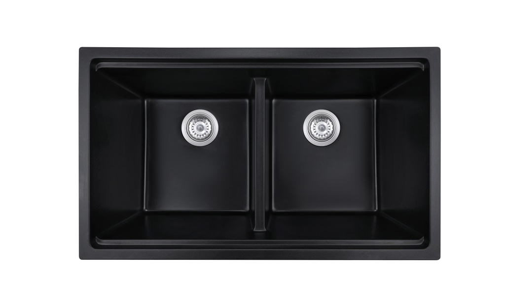 BLM-GU8148D Undermount Double Bowl Quartz Sink For Kitchen
