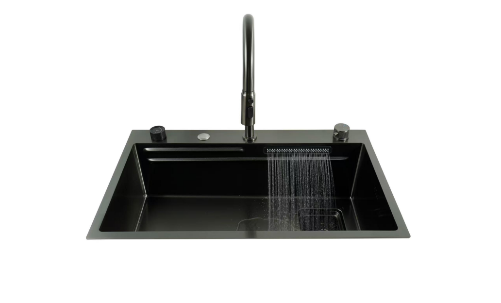 FeiYu 2nd Topmount Single Bowl Stainless Steel Workstation Sink For Kitchen