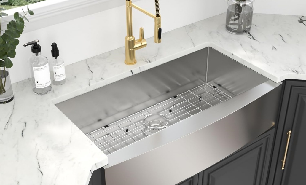HU2421S Undermount Single Bowl Stainless Steel Sink For Kitchen