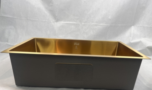 7545T 750*450*220mm High Quality Undermount Golden Single Sink Bowl Stainless Steel Kitchen Sink for Kitchen