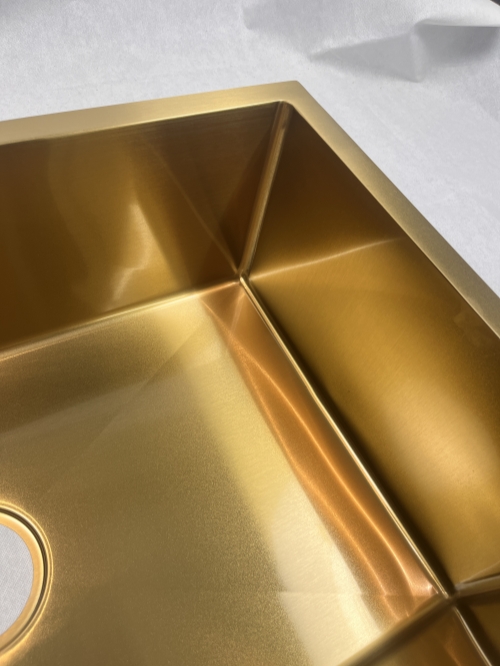 7545T 750*450*220mm High Quality Undermount Golden Single Sink Bowl Stainless Steel Kitchen Sink for Kitchen