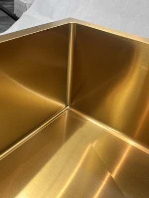 7545T 750*450*220mm High Quality Undermount Golden Single Sink Bowl Stainless Steel Kitchen Sink for Kitchen