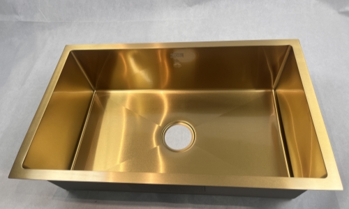 7545T 750*450*220mm High Quality Undermount Golden Single Sink Bowl Stainless Steel Kitchen Sink for Kitchen
