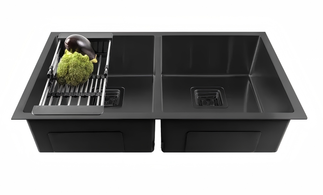 910*450*220mm Hot Sale Custom Size Color Sink Manufacturer Double Bowl Kitchen Sink Handmade Sink