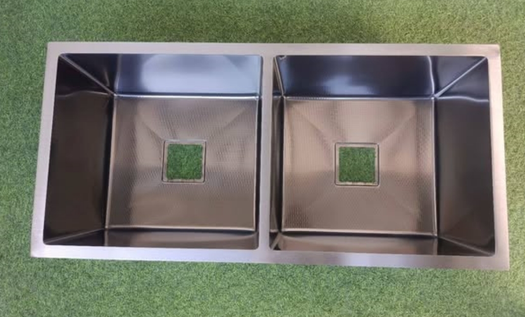 910*450*220mm Hot Sale Custom Size Color Sink Manufacturer Double Bowl Kitchen Sink Handmade Sink