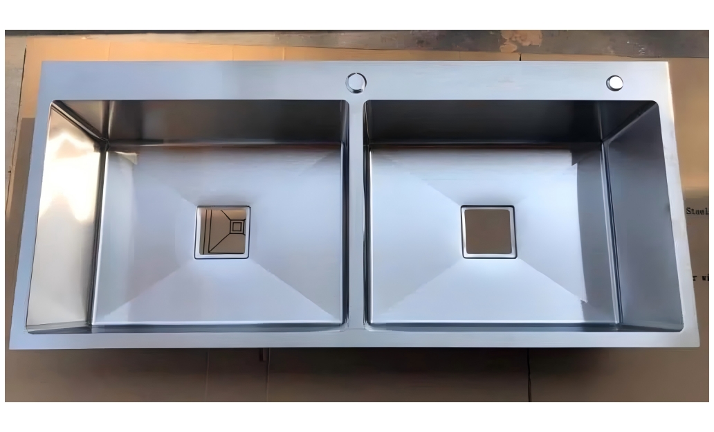 910*450*220mm Hot Sale Custom Size Color Sink Manufacturer Double Bowl Kitchen Sink Handmade Sink