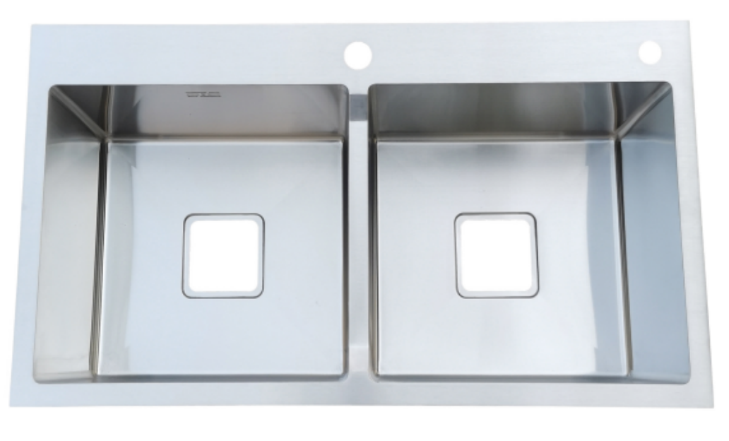 910*450*220mm Hot Sale Custom Size Color Sink Manufacturer Double Bowl Kitchen Sink Handmade Sink